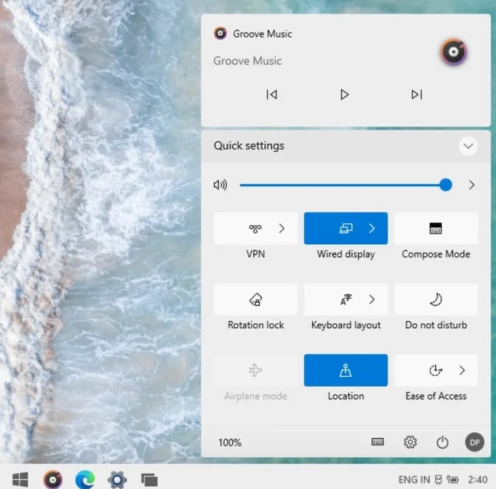 Windows Action Center