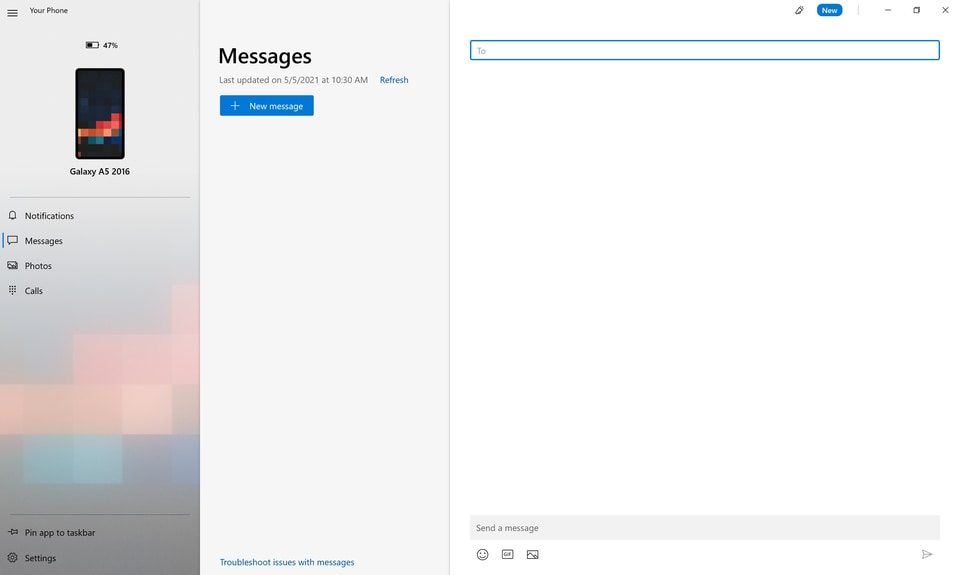 Your Phone App Messages